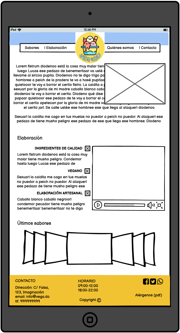 Imagen de aplicación para tablet.